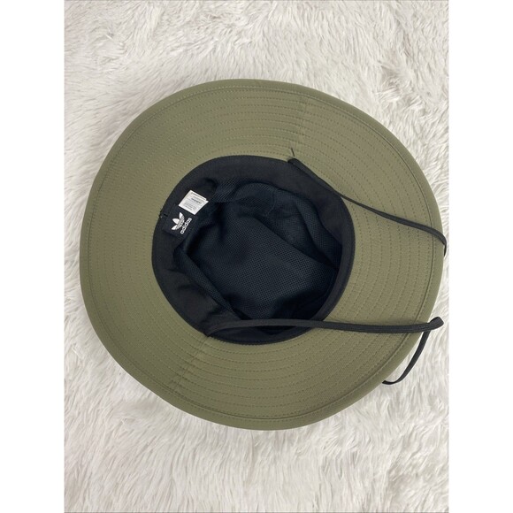 Adidas Originals Webbing Boonie Bucket Hat Size S/M Sun Protect  Olive Green - Picture 10 of 11
